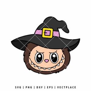 Labubu Witch Halloween SVG