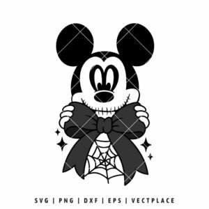 Mickey Jack Skellington Coquette Halloween SVG