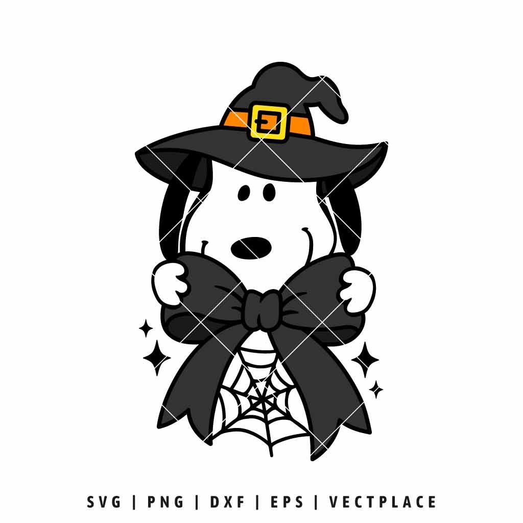 Snoopy Coquette Halloween SVG
