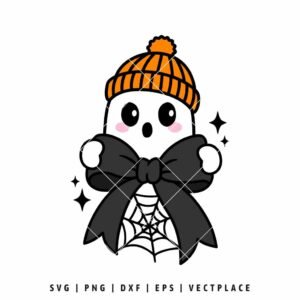 Ghost Coquette Halloween SVG
