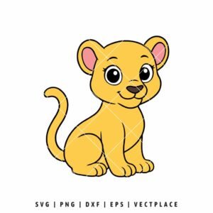 Lioness SVG PNG | Cute Safari Animal Clipart for Cricut & Silhouette