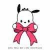 Pochacco Coquette Bow SVG PNG | Cut File for Cricut & Silhouette