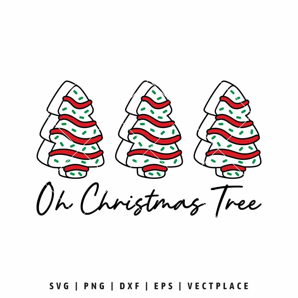Oh Christmas Tree SVG Christmas Tree Cookies Holiday Design