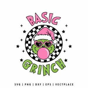 Basic Grinch SVG PNG | Christmas Cut File for Cricut and Silhouette
