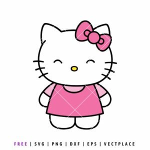FREE Happy Hello Kitty SVG