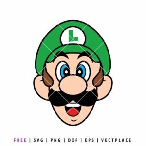 FREE Luigi Super Mario SVG