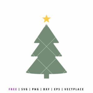 FREE Christmas Tree SVG PNG | Holiday Cut File for Cricut & Silhouette