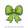 Grinch Bow SVG PNG | Christmas Cut File for Cricut and Silhouette