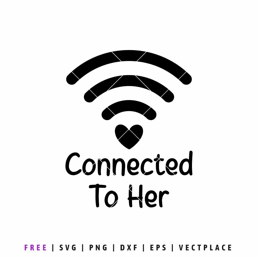 Black Wi-Fi signal icon with a heart at the base and the text